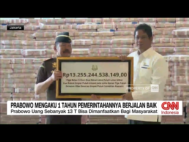 Youtube Thumnail image of : Prabowo Akui Satu Tahun Pemerintahannya Berjalan Baik