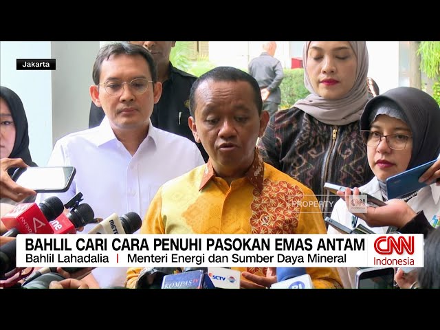 Youtube Thumnail image of : Bahlil Cari Cara Penuhi Pasokan Emas Antam
