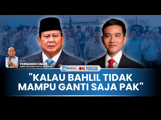 Youtube Thumnail image of : [FULL] Evaluasi 1 Tahun Prabowo-Gibran, Pakar Soroti Hilirisasi: Kalau Bahlil Gak Mampu Ganti Saja