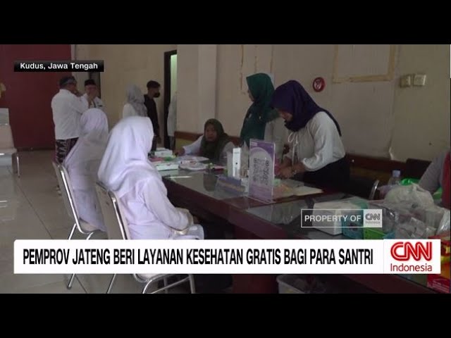 Youtube Thumnail image of : Pemprov Jateng Beri Layanan Kesehatan Gratis Bagi Para Santri