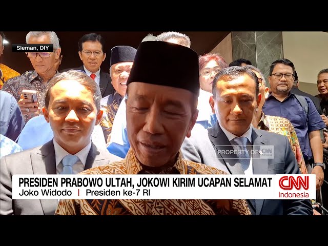 Youtube Thumnail image of : Presiden Prabowo Ulang Tahun, Jokowi Kirim Ucapan Selamat