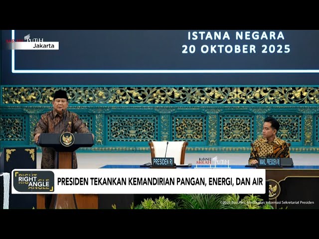 Youtube Thumnail image of : Presiden Tekankan Kemandirian Pangan, Energi, dan Air - Right Angle