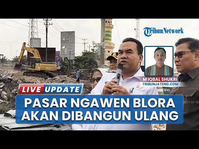 Youtube Thumnail image of : Dapat Kucuran Rp38 M, Pasar Ngawen Blora Dibangun Ulang usai Kebakaran, Pedagang: Alhamdulillah!