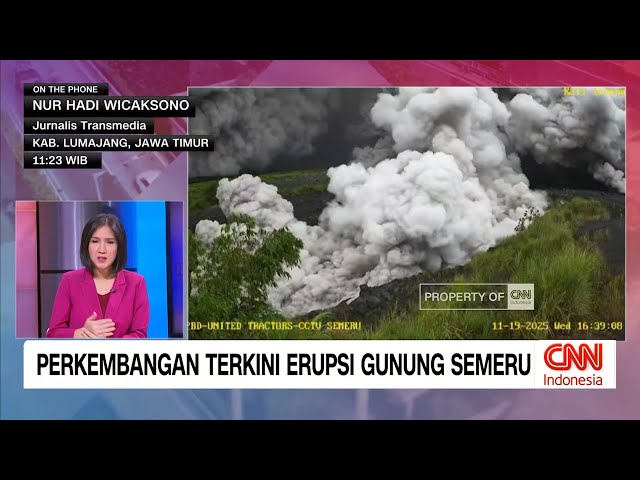 Youtube Thumnail image of : Perkembangan Terkini Erupsi Gunung Semeru