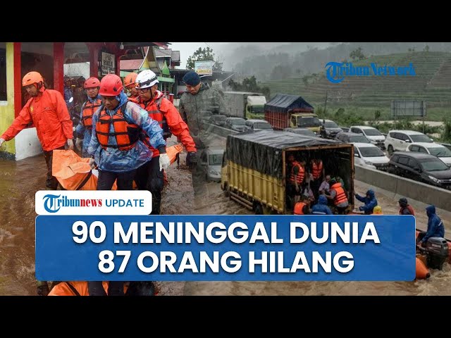 Youtube Thumnail image of : Update Banjir-Longsor di Sumbar: 90 Korban Tewas, 87 Orang Hilang, Kondisi Mulai Terkendali