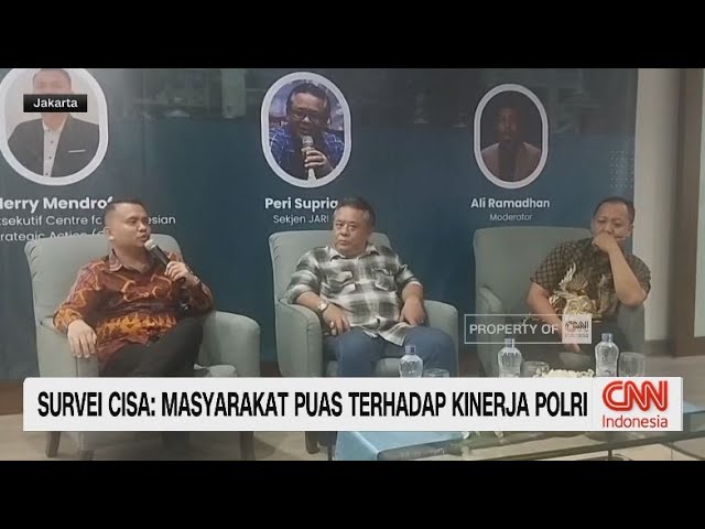 Youtube Thumnail image of : Survei CISA: Masyarakat Puas Terhadap Kinerja Polri