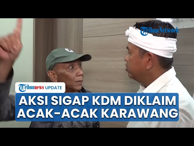 Youtube Thumnail image of : Warga Mencak-mencak, KDM Santai Temui Aktivis Karawang, Curhat Ada Korban Pembongkaran Bangli