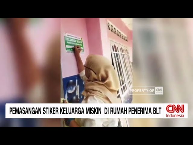 Youtube Thumnail image of : Pemasangan Stiker Keluarga Miskin di Rumah Sakit Penerima BLT