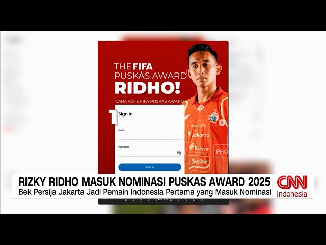 Youtube Thumnail image of : Rizky Ridho Masuk Nominasi Puskas Award 2025