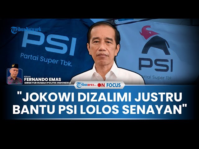 Youtube Thumnail image of : [FULL] Jokowi All Out ke PSI, Pakar: Presiden ke-7 Dizalimi Jadi Pemantik 'Gajah' Lolos ke Senayan