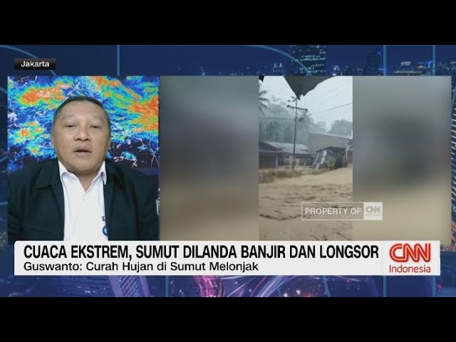Youtube Thumnail image of : Cuaca ekstrem, Sumut Dilanda Banjir Dan Longsor
