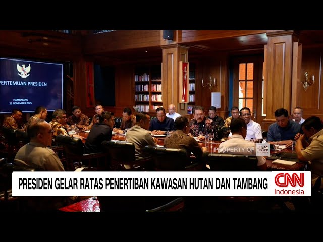 Youtube Thumnail image of : Presiden Gelar Ratas Penertiban Kawasan Hutan Dan Tambang