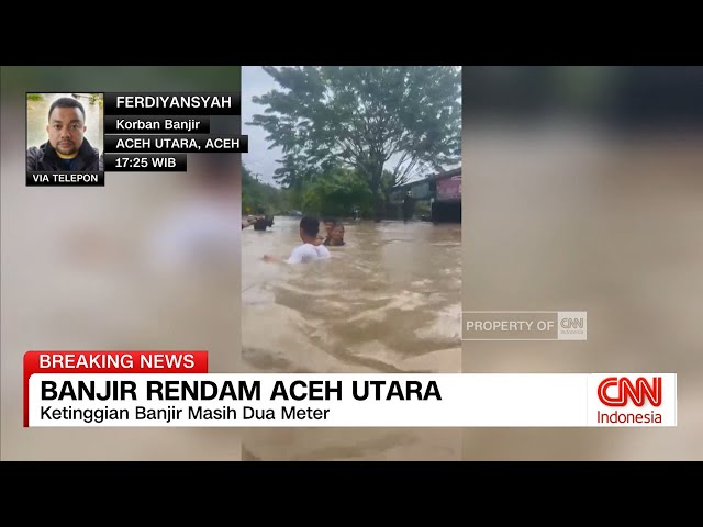 Youtube Thumnail image of : Banjir Rendam Aceh Utara