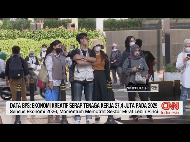Youtube Thumnail image of : Data BPS: Ekonomi Kreatif Serap Tenaga Kerja 27,4 Juta Pada 2025