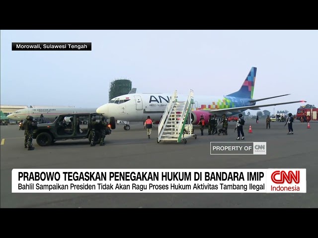 Youtube Thumnail image of : Prabowo Tegaskan Penegakan Hukum di Bandara IMIP