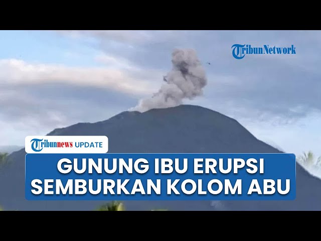 Youtube Thumnail image of : Gunung Ibu di Halmahera Barat Erupsi, Semburkan Abu Vulkanik Setinggi 600 Meter dari Puncak