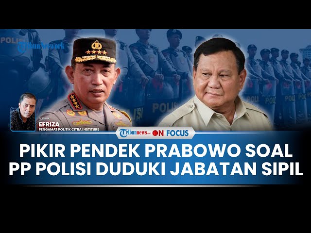 Youtube Thumnail image of : [FULL] Pakar Akui Prabowo Blunder! PP Polisi Duduki Jabatan Sipil demi Selamatkan Wajah Kapolri?