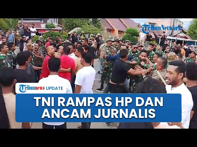 Youtube Thumnail image of : Oknum TNI Rampas HP hingga Mengancam Jurnalis saat Liput Demo di Aceh, AJI Lhokseumawe Mengecam