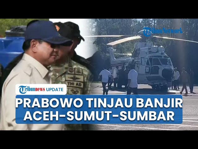 Youtube Thumnail image of : Momen Prabowo Tiba di Sumut Tinjau Korban Banjir Sumatera, Langsung Berangkat Pakai Helikopter
