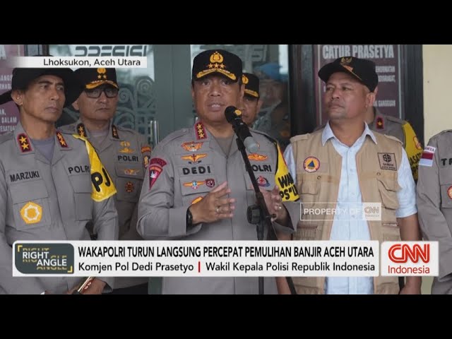 Youtube Thumnail image of : Wakapolri Turun Langsung Percepat Pemulihan Banjjr Aceh Utara - Right Angle