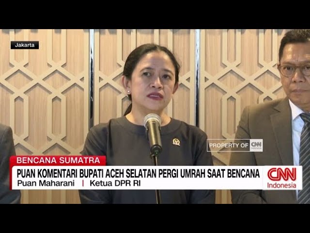 Youtube Thumnail image of : Puan Soroti Bupati Aceh Selatan Umrah Saat Bencana