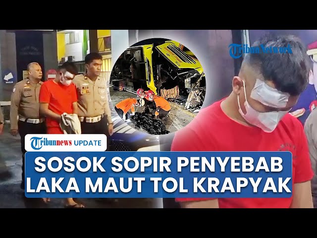 Youtube Thumnail image of : Tampang Sopir Bus Cahaya Trans Terlibat Laka Maut di Tol Krapyak: Anak Rantau, Baru 2 Bulan Kerja