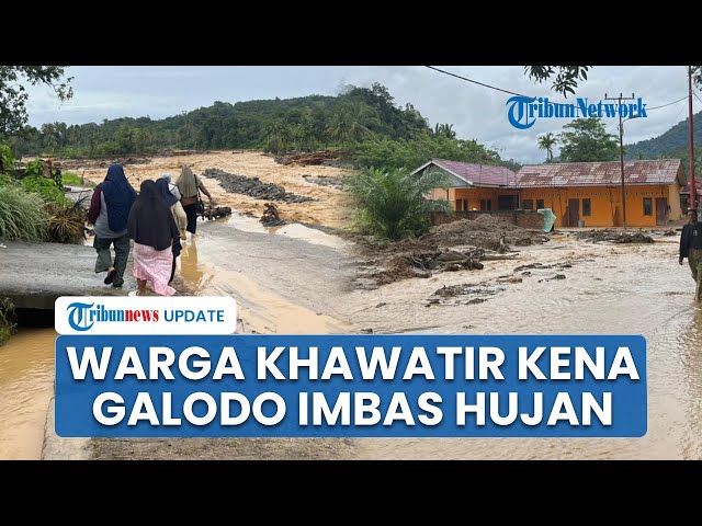 Youtube Thumnail image of : Debit Sungai Batu Busuak di Padang Naik Imbas Hujan, Warga Khawatir Kena Galodo Lagi
