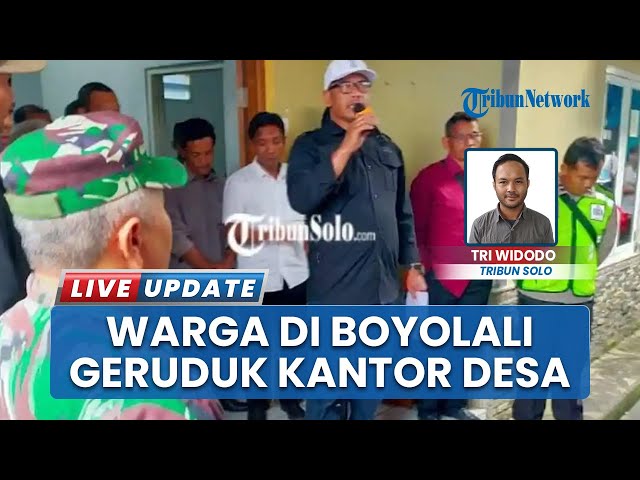 Youtube Thumnail image of : Ratusan Warga Jeruk Boyolali Geruduk Kantor Desa, Dana Pembangunan Infrastruktur Tak Kunjung Cair