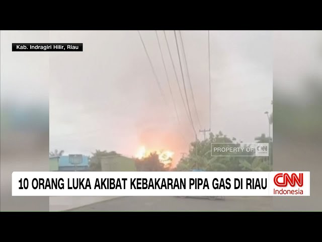Youtube Thumnail image of : 10 Orang Luka Akibat Kebakaran Pipa Gas di Riau