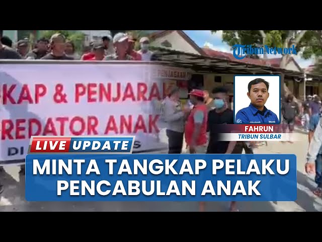 Youtube Thumnail image of : Protes Warga Wonomulyo Polman Minta Polres Segera Tangkap Pelaku Pencabulan Anak Usia 9 Tahun