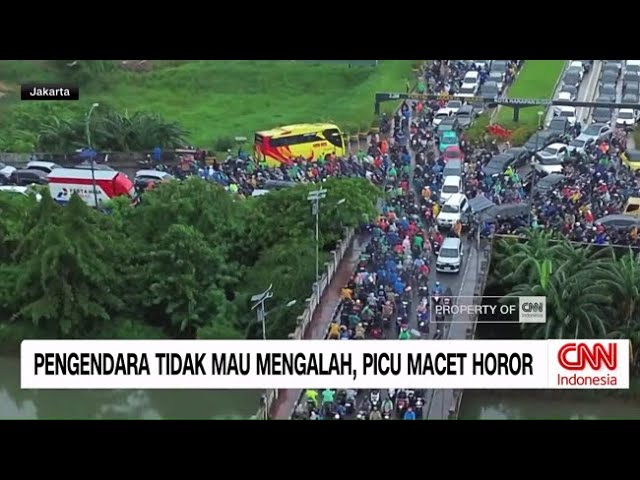 Youtube Thumnail image of : Pengendara Tidak Mau Mengalah, Picu "Macet Horor" di Jakarta