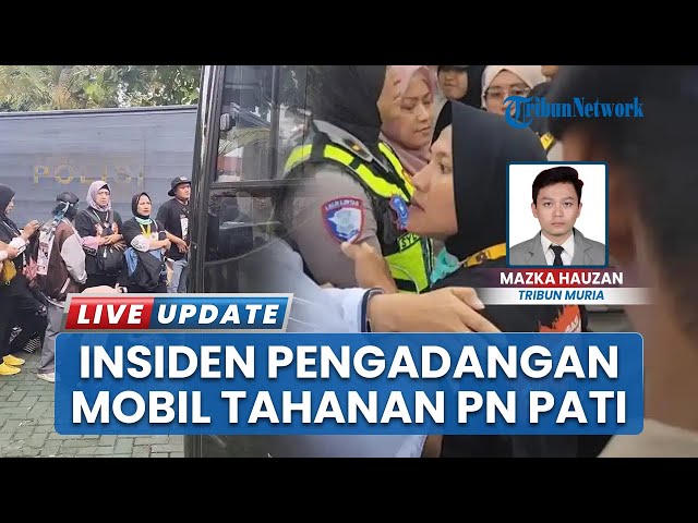 Youtube Thumnail image of : Aksi Saling Dorong hingga Pingsannya Istri Botok dan Teguh AMPB Warnai Pengadangan Mobil Tahanan