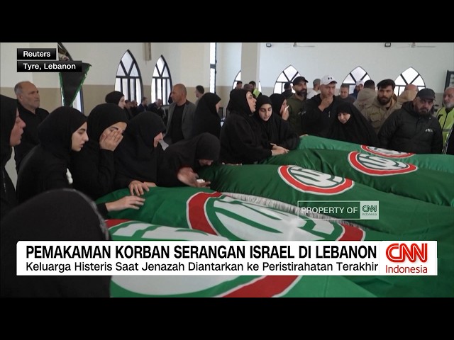 Youtube Thumnail image of : Pemakaman Korban Serangan Israel di Lebanon