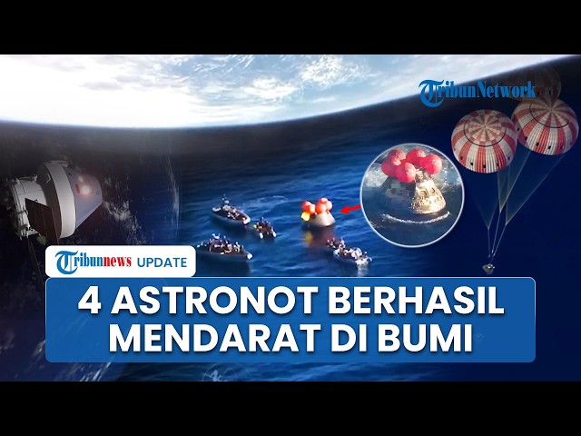 Seusai Cetak Rekor Mampu Hidup 406.771 Km dari Bumi, 4 Astronot NASA Berhasil Mendarat di California