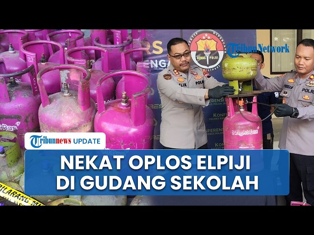 Youtube Thumnail image of : Oknum Kepsek Otaki Pengoplosan Gas Elpiji di Brebes, Gunakan Gudang Sekolah untuk Beraksi