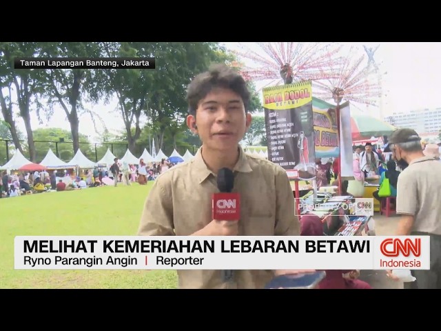 Serunya Lebaran Betawi di Lapangan Banteng, Kuliner Hingga Ondel-Ondel Bikin Ramai