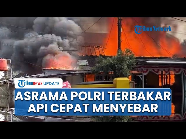 Asrama Polri Ciledug Tangerang Hangus Terbakar, Angin Kencang Percepat Penyebaran Api