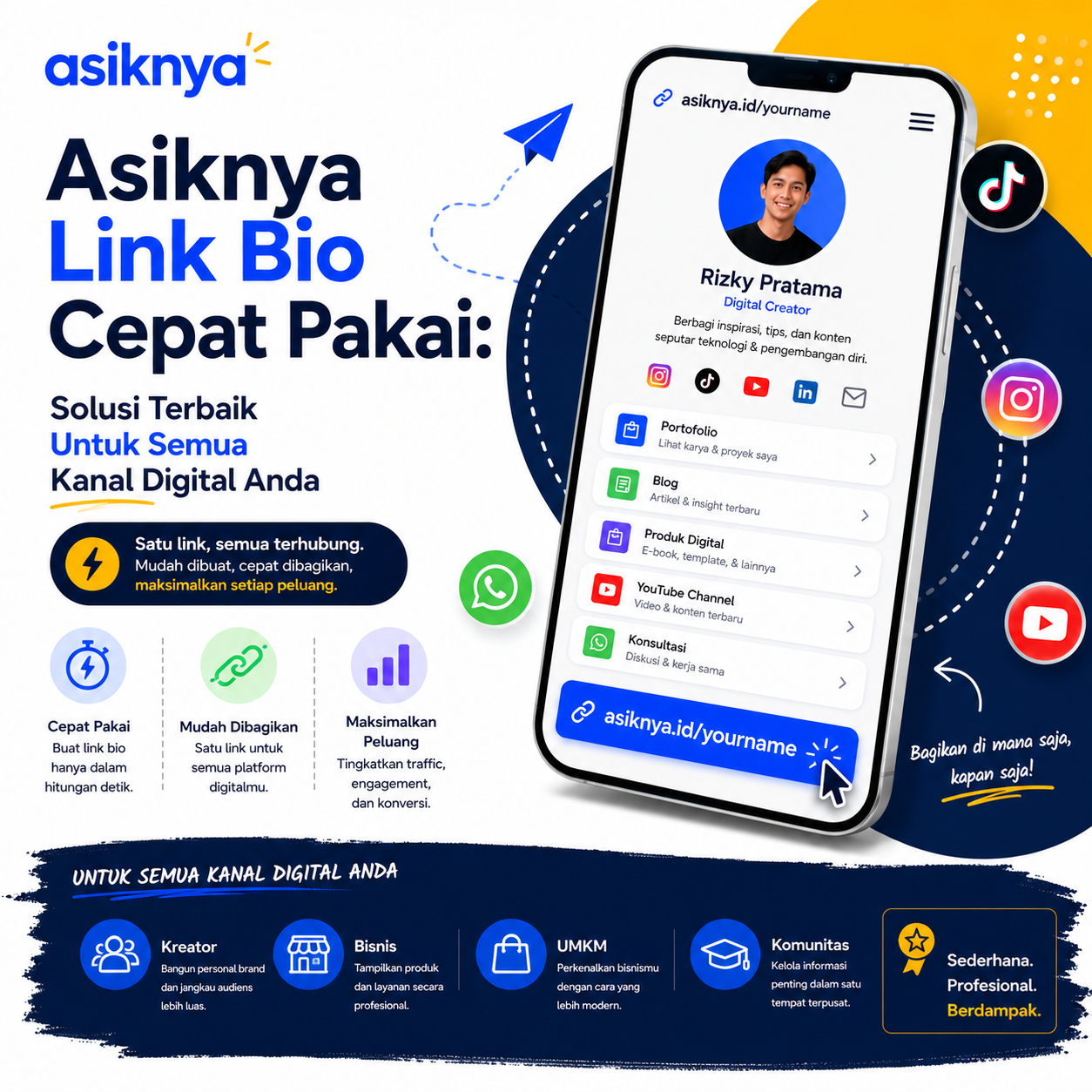 Asiknya Link Bio Cepat Pakai: Solusi Terbaik Untuk Semua Kanal Digital Anda